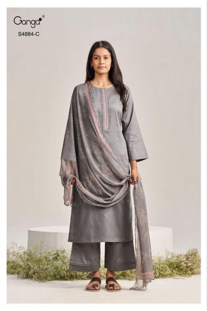 Ganga gaura 4884 dress materials in hyderabad wholesale